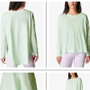 Sweaty Betty Size S Small Easy Peazy Long Sleeved Flowy Top